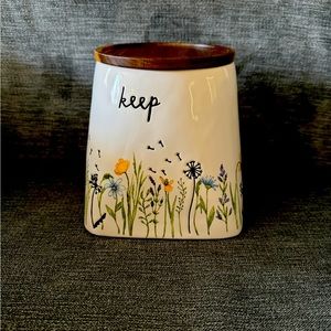 Rae Dunn Keep Canister Floral New 2024!